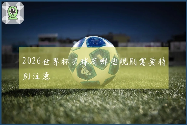 2026世界杯买球有哪些规则需要特别注意